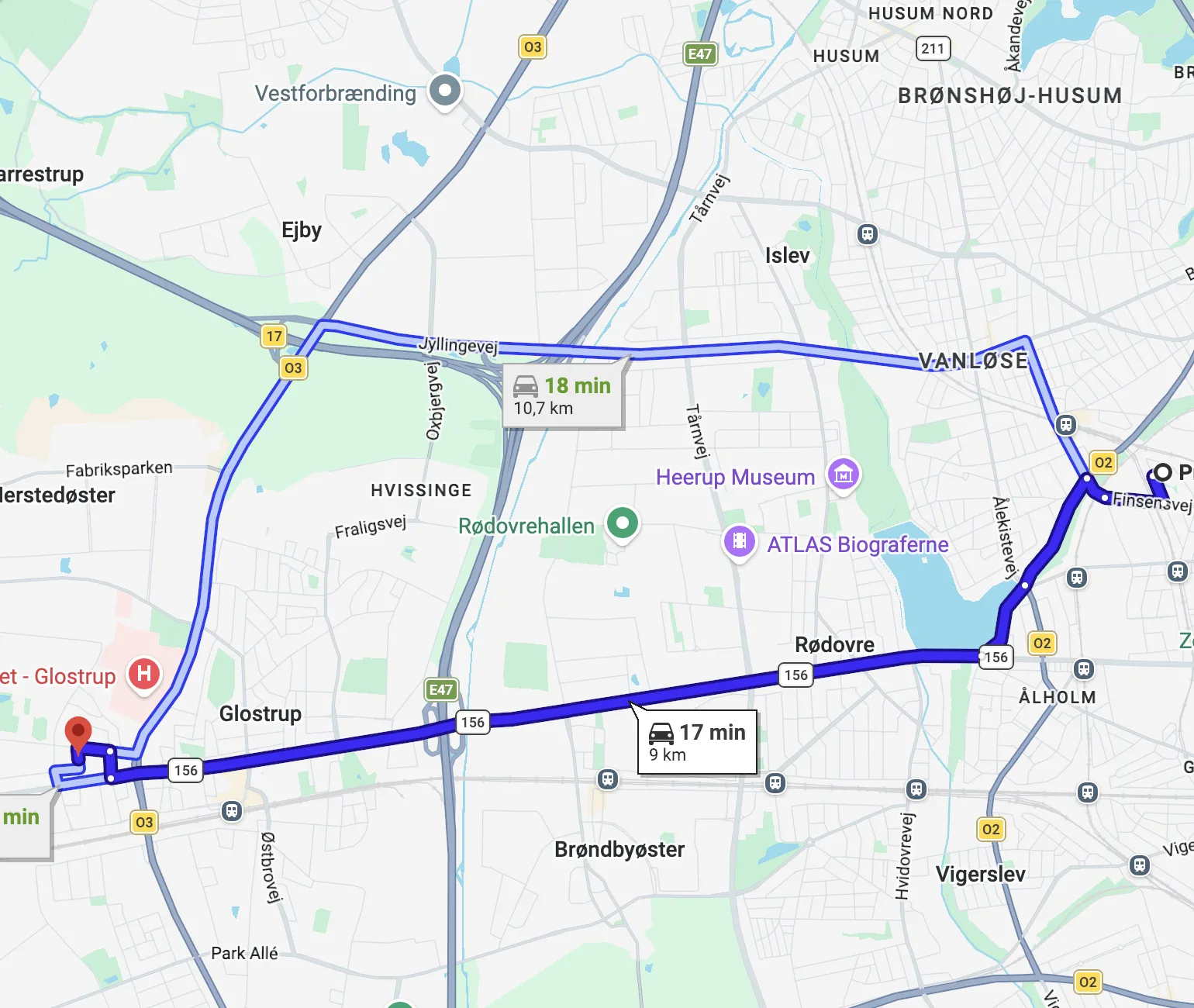 Transport og flytning af 1 værelse fra Glostrup til Frederiksberg